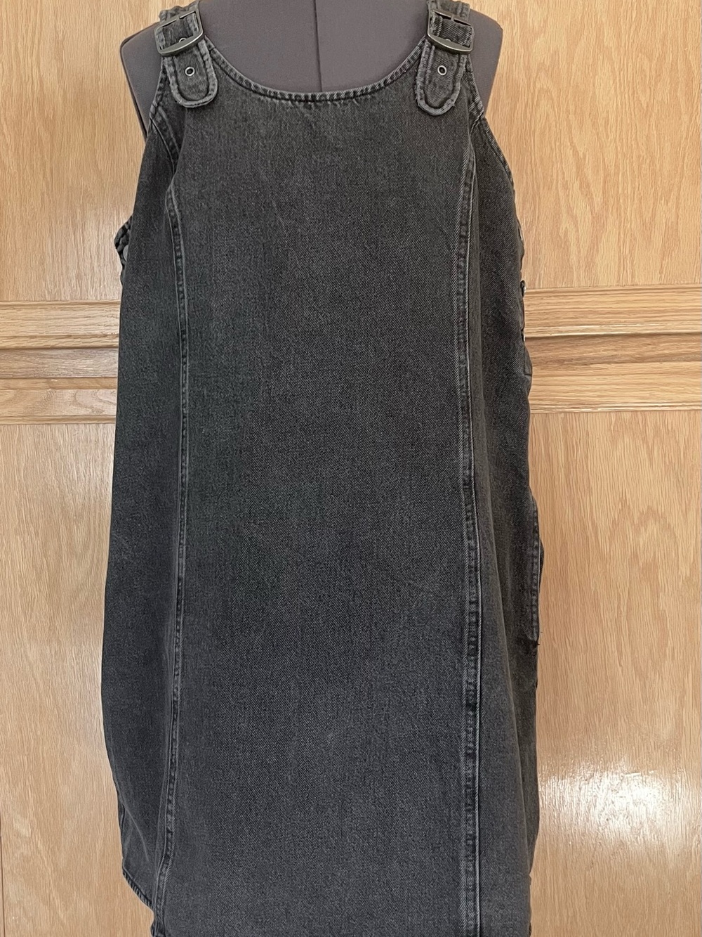 Levi's Black Denim Pinafore Dress